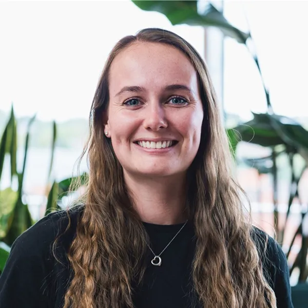 Portrait of Hannah Tipping, Product Owner at Domestic and General